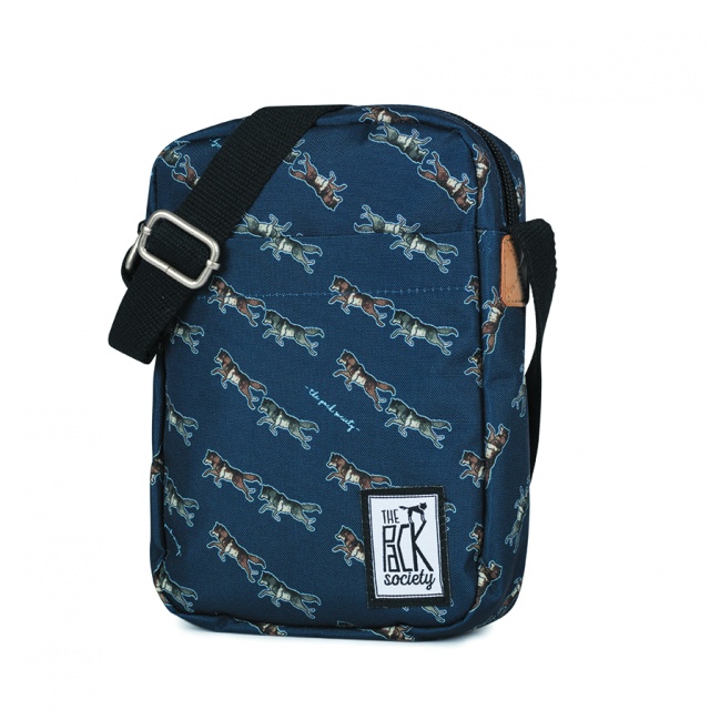 Geantă de umăr The Pack Society Dark Blue Wolf