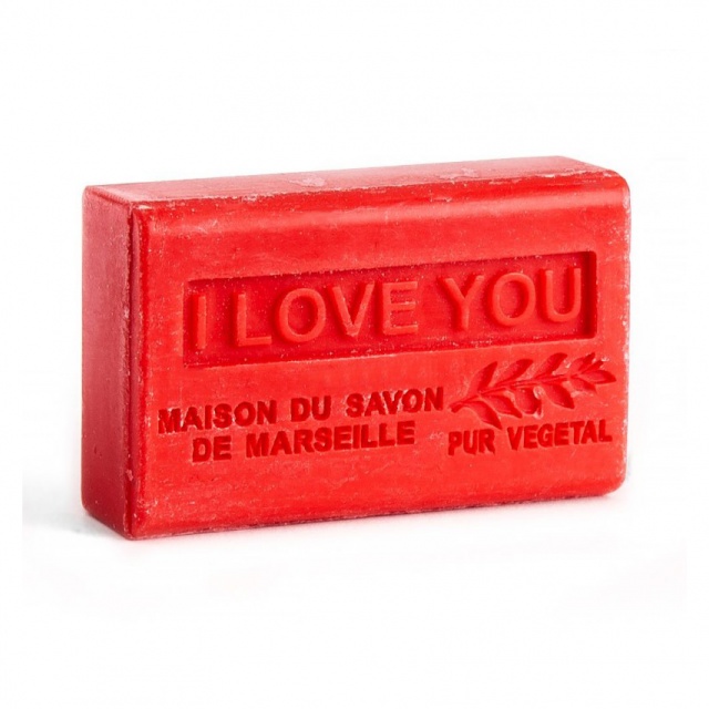 Săpun cu unt shea bio – I love you, 125 g