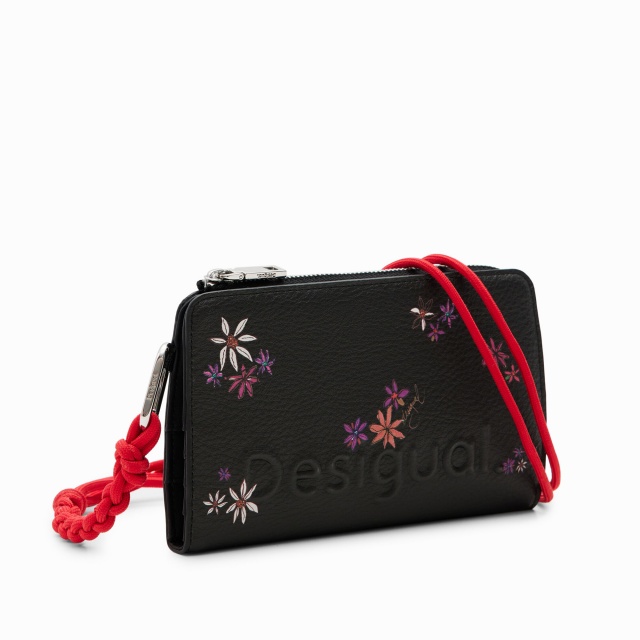 Portofel Desigual Flor Yvette Emma 2.0, negru