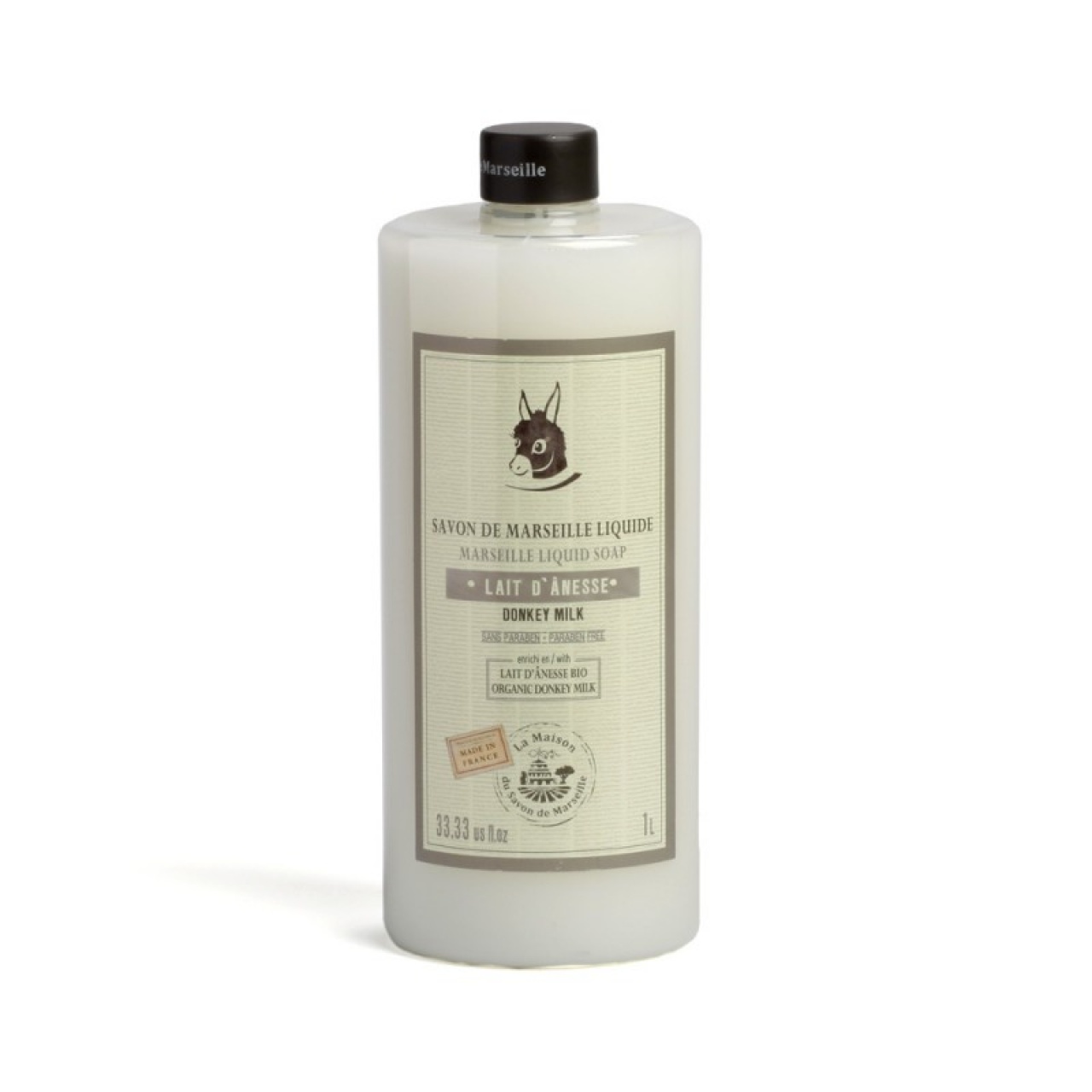 Săpun lichid de Marsilia – lapte de măgăriță bio, 1 l