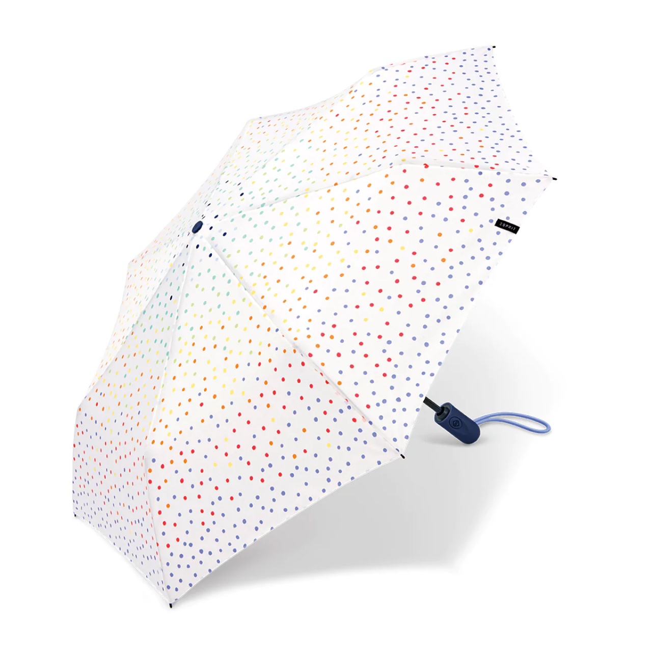 Umbrelă pliabilă, automată, Esprit Easymatic Light, cu buline colorate