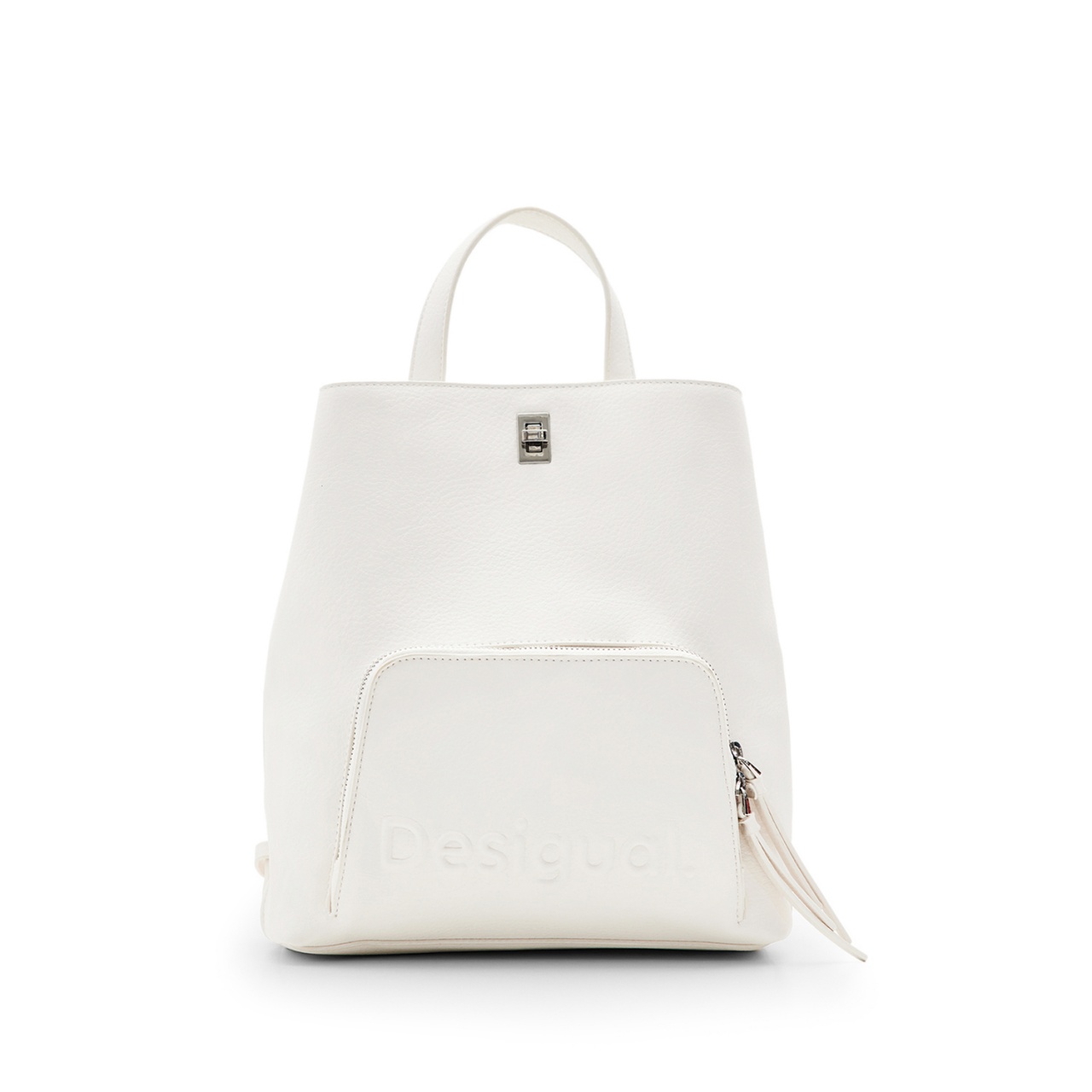 Rucsac Desigual Half Logo 24 Sumy Mini, alb